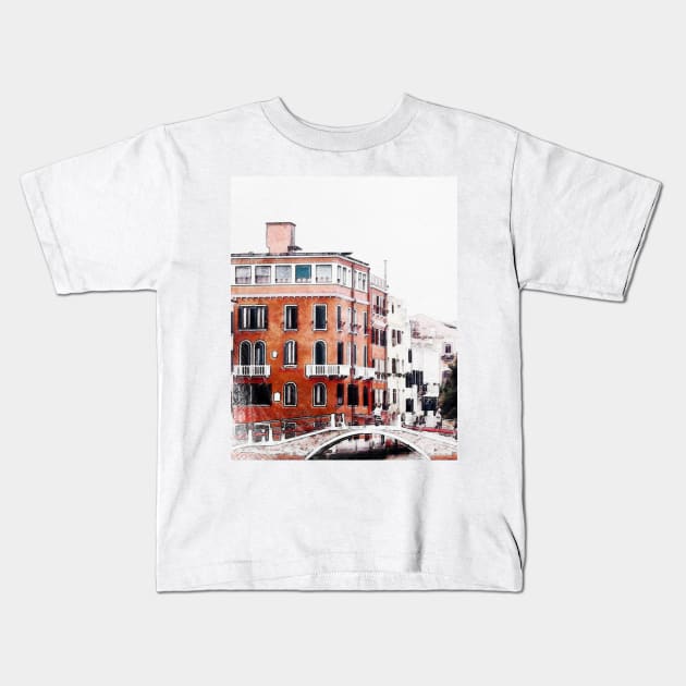 Grand canal Venice Kids T-Shirt by Taluula